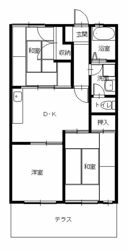 西彼杵郡時津町元村郷のアパートの間取り