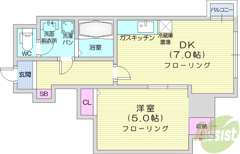 コートロティ大通の間取り