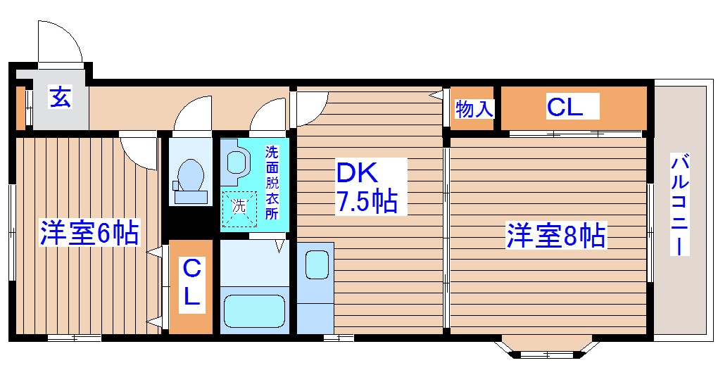 パークスSTの間取り