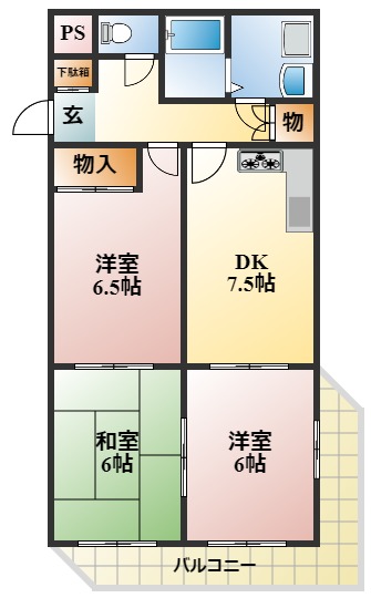 グラシィオ長岡の間取り