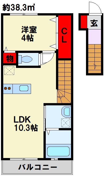 リジェネ黒崎の間取り