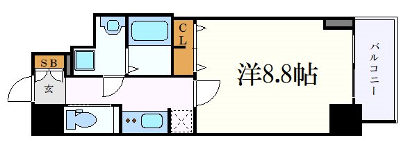 【名古屋市中区大井町のマンションの間取り】