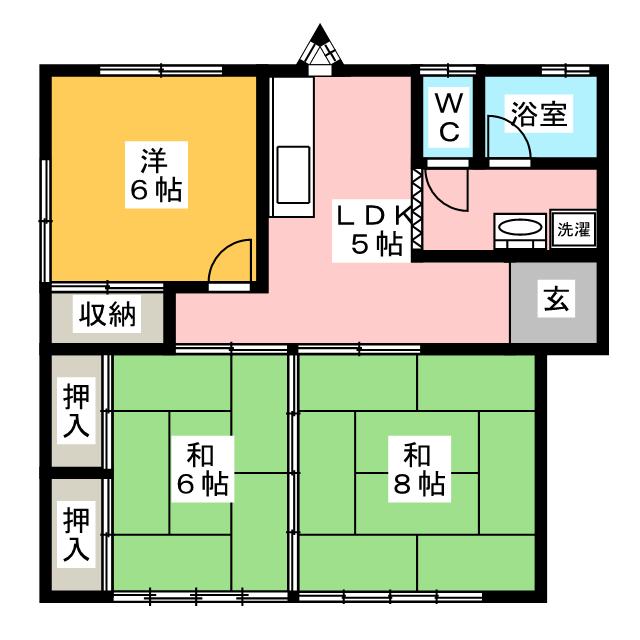 憲光荘IIの間取り