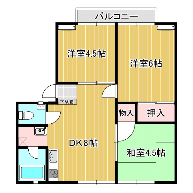 サンシティ城北Iの間取り