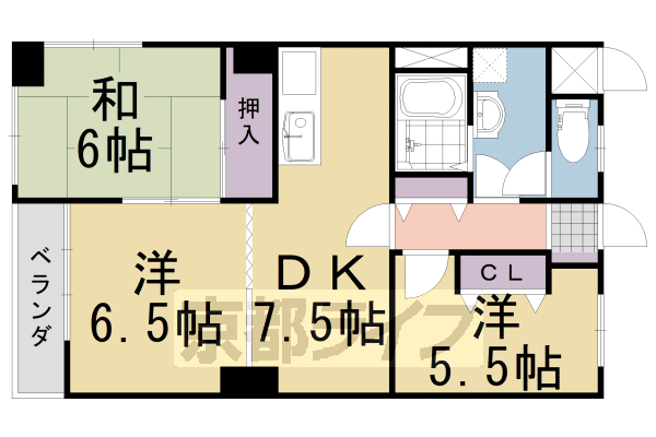 グレースヒル幸の間取り