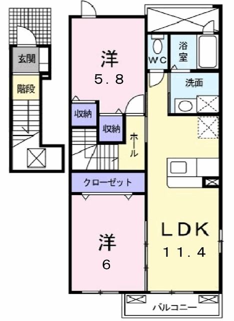 セレノ八島台IIの間取り