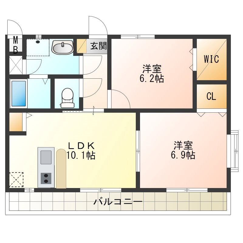 ヴァン　ルミエールの間取り