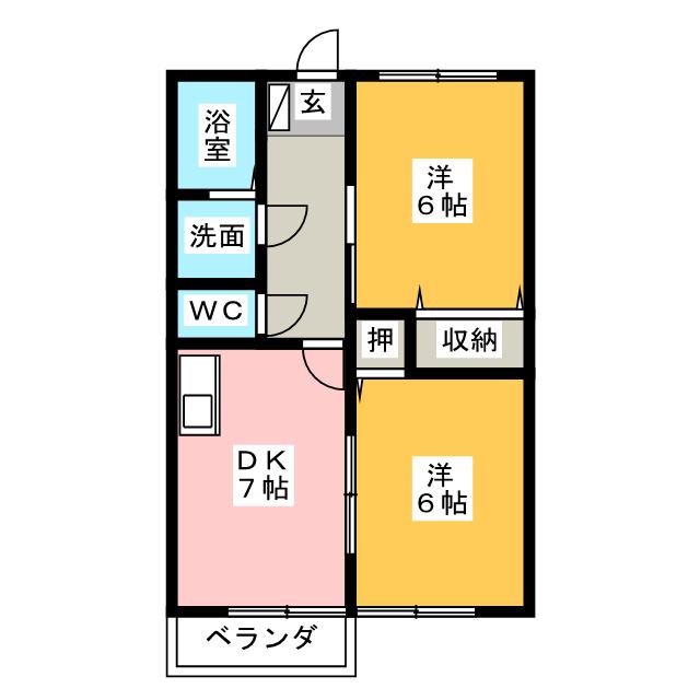 ハイツビレッジコートの間取り