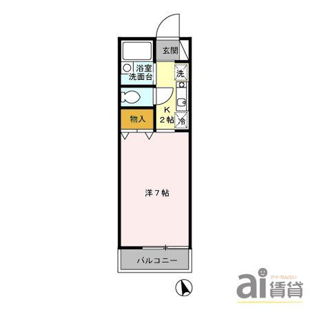 東村山市萩山町のアパートの間取り