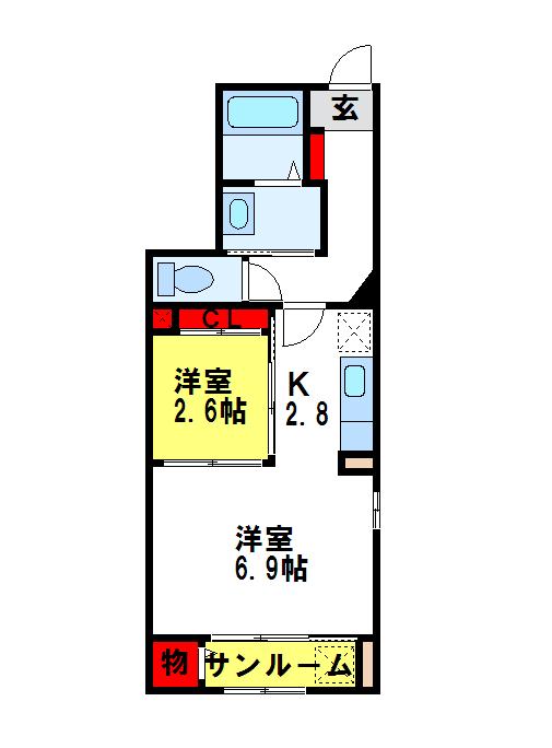 アルカンシェル宰府の間取り