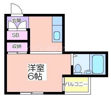 帝塚山ハイツの間取り