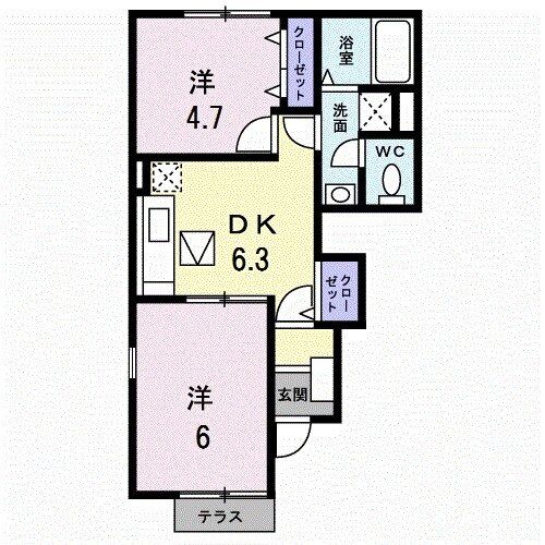【フォレスト金の原IIの間取り】