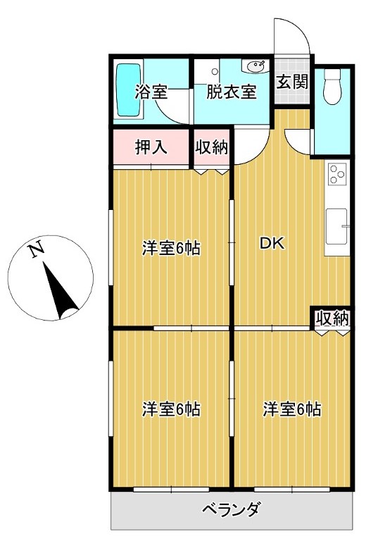 ソレイユ新富町の間取り