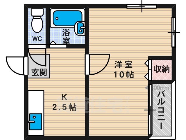 ロイヤルビル田辺の間取り