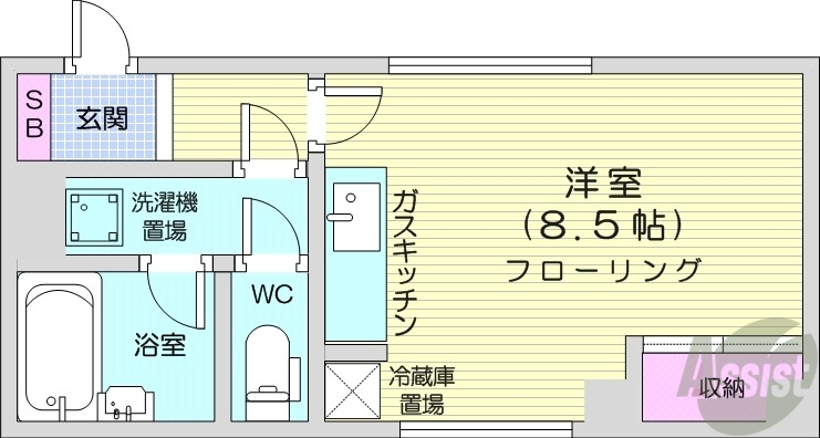 プレジールSIGEMIの間取り