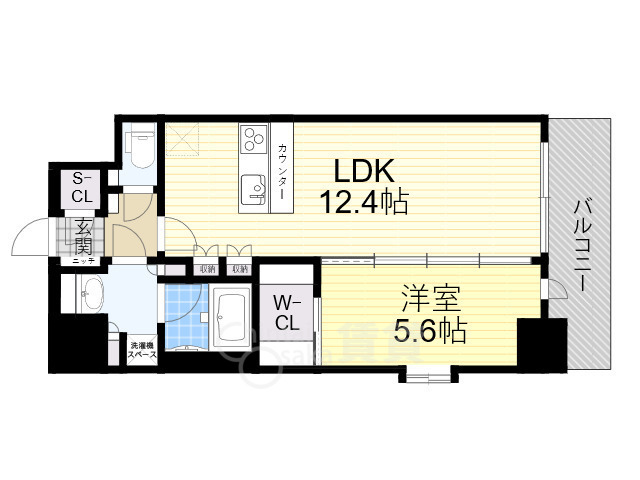 スプランディッド新大阪6の間取り