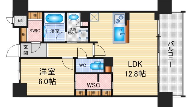 グランパセオ名駅那古野の間取り