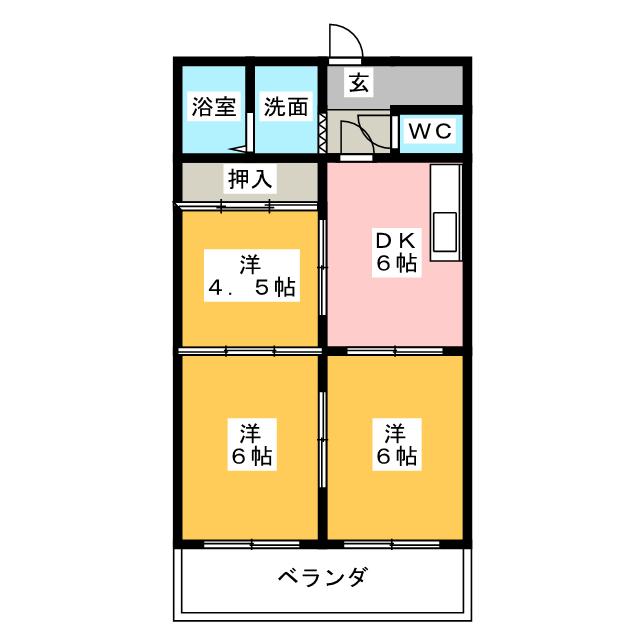 ロイヤルハイツ白子駅の間取り