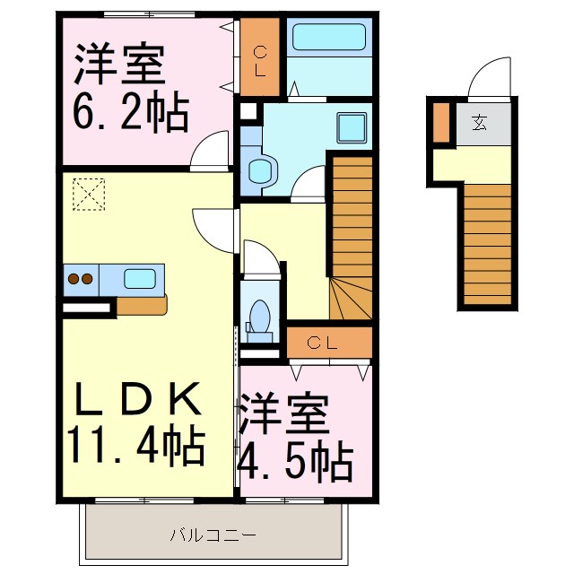 パークハウス常滑　A棟の間取り