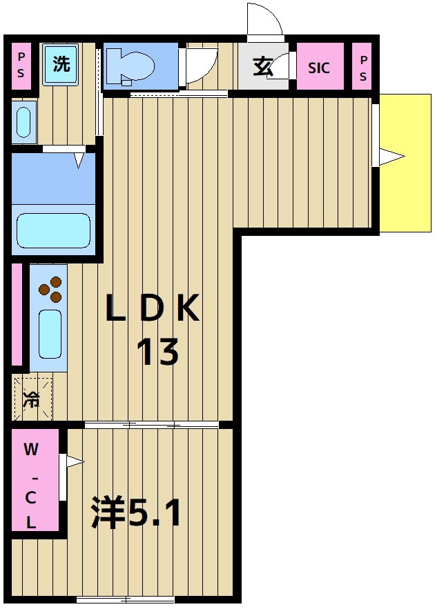 グラナーデ竹ノ塚の間取り