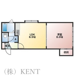 クレセント発寒の間取り