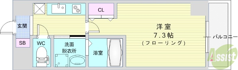 AILE石橋の間取り