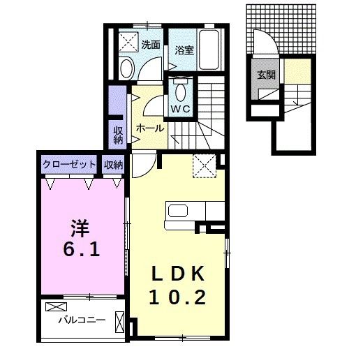 カーサ　フェリーチェの間取り