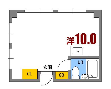 安芸郡坂町坂西のマンションの間取り