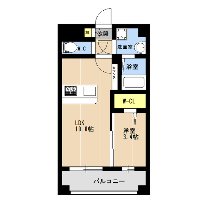 ＫＬ東比恵の間取り