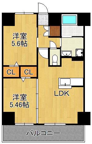 エミネント水巻駅前の間取り