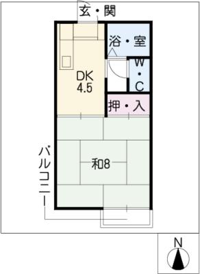 大東ハイツＰａｒｔ７の間取り