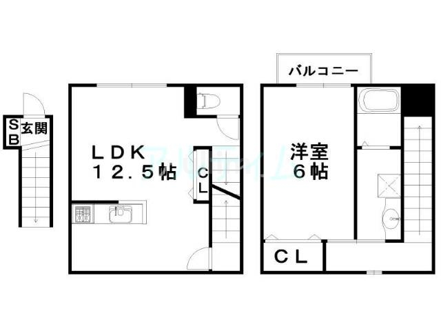 フォレストメゾン花屋町の間取り