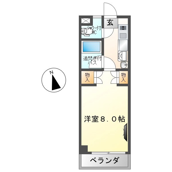 上田市住吉のマンションの間取り