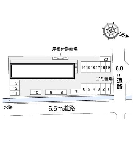 【飯塚市弁分のアパートの駐車場】