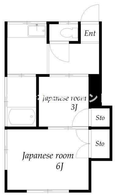 川口市大字新堀のアパートの間取り