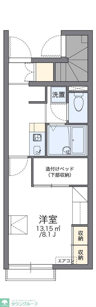 レオパレスラークの間取り