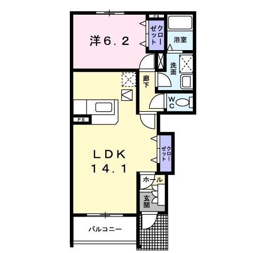 ルシヨン　Ｄ棟の間取り