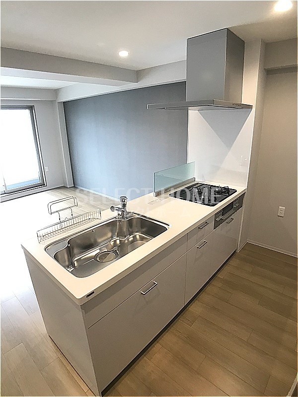 キッチン　コンパクトなキッチンで掃除もラクラク