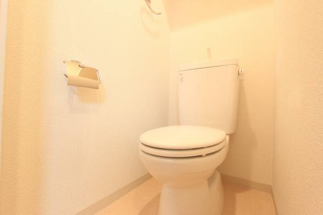 トイレ　清潔感のある色合いです