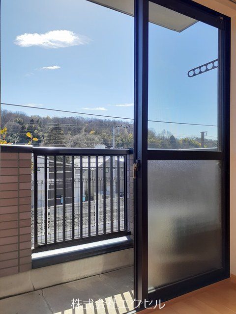 バルコニー　南東向きです。