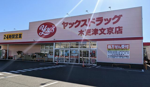 ドラックストア　ヤックスドラッグ木更津文京店（ドラッグストア）まで600m