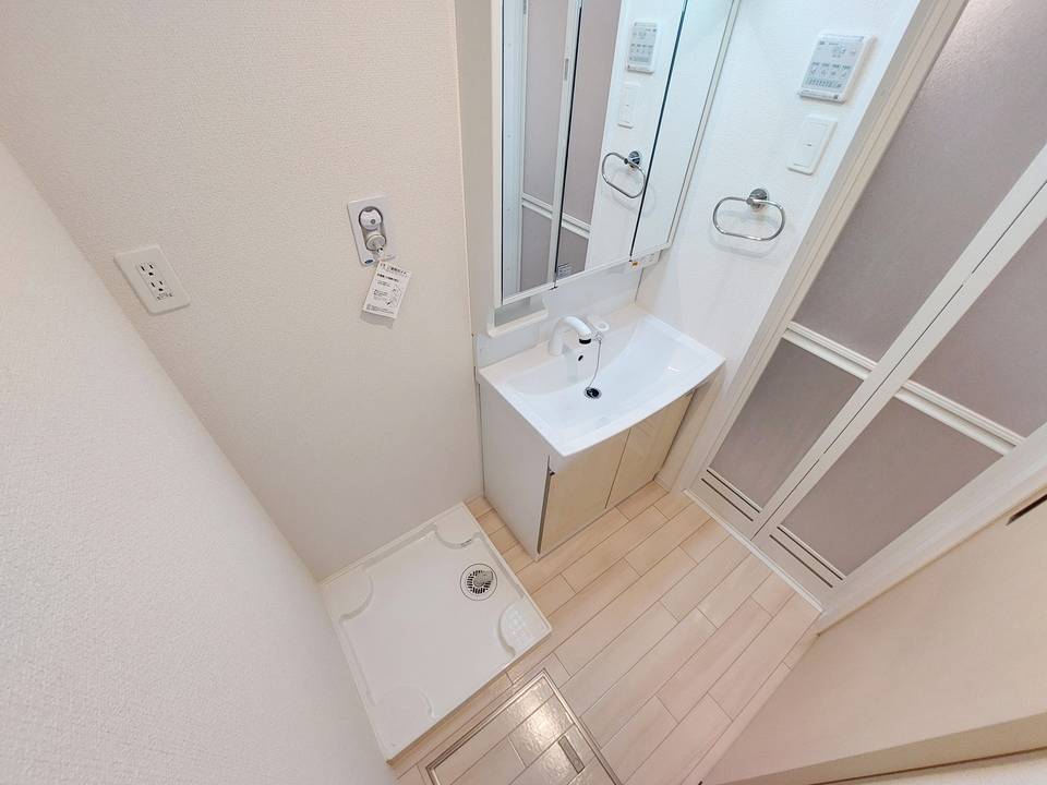 洗面設備　洗濯機置場