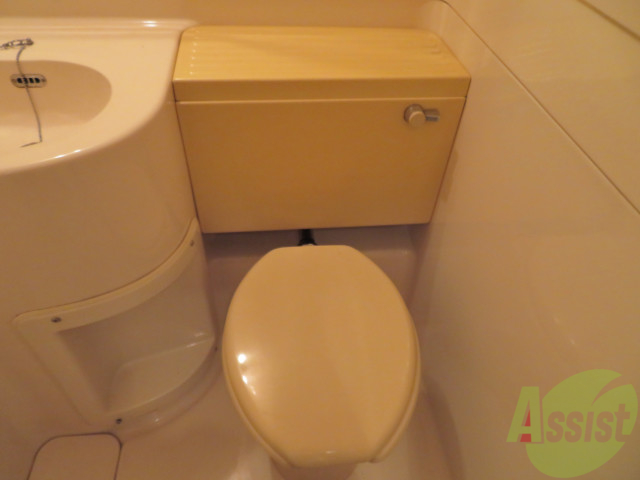 トイレ　お風呂に入ったついでにトイレの掃除もできますよ～。