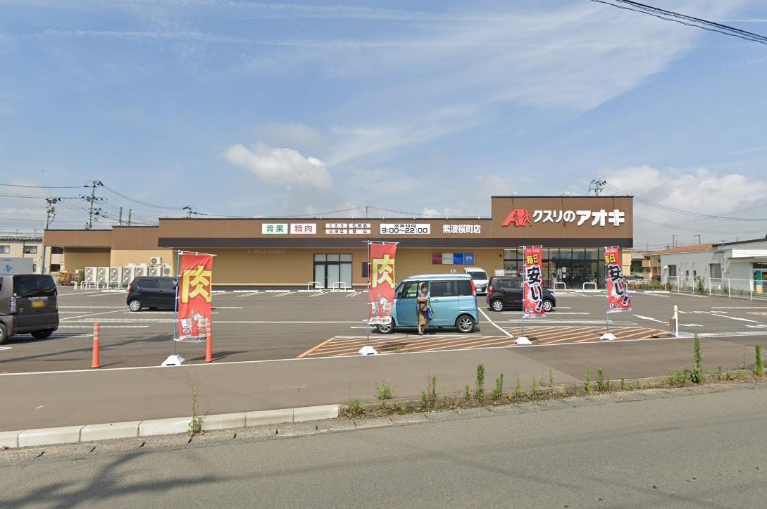 ドラックストア　クスリのアオキ紫波桜町店（ドラッグストア）まで275m