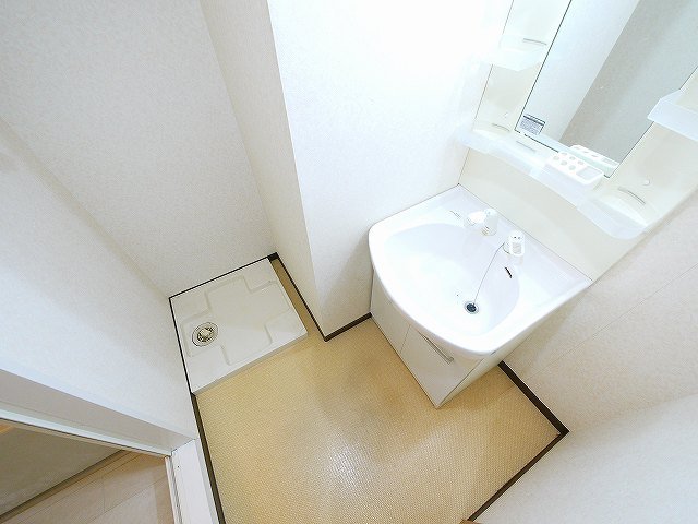 洗面設備　広い洗面スペース