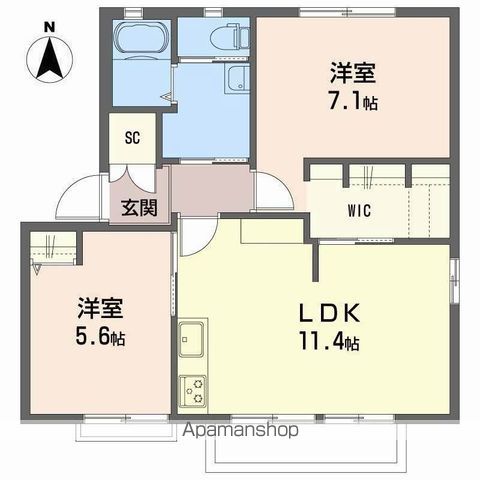 ディアスT.T. A棟の間取り写真