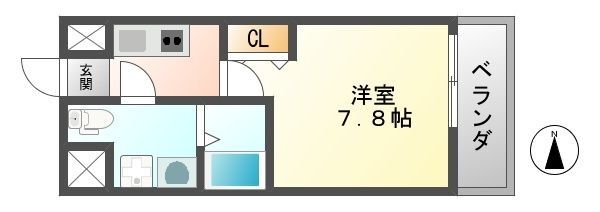 レジュールアッシュ尼崎駅前の間取り写真