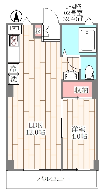 ソレイユ相模原の間取り写真