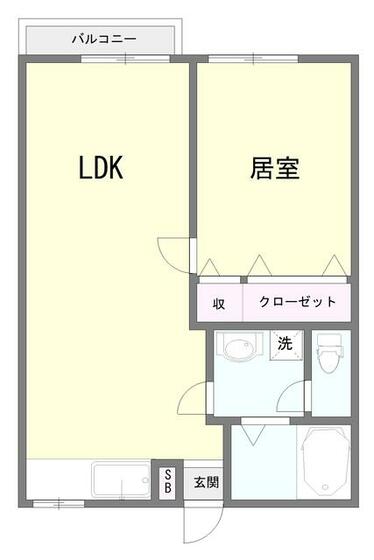 サンハイムNAKANEIIの間取り写真