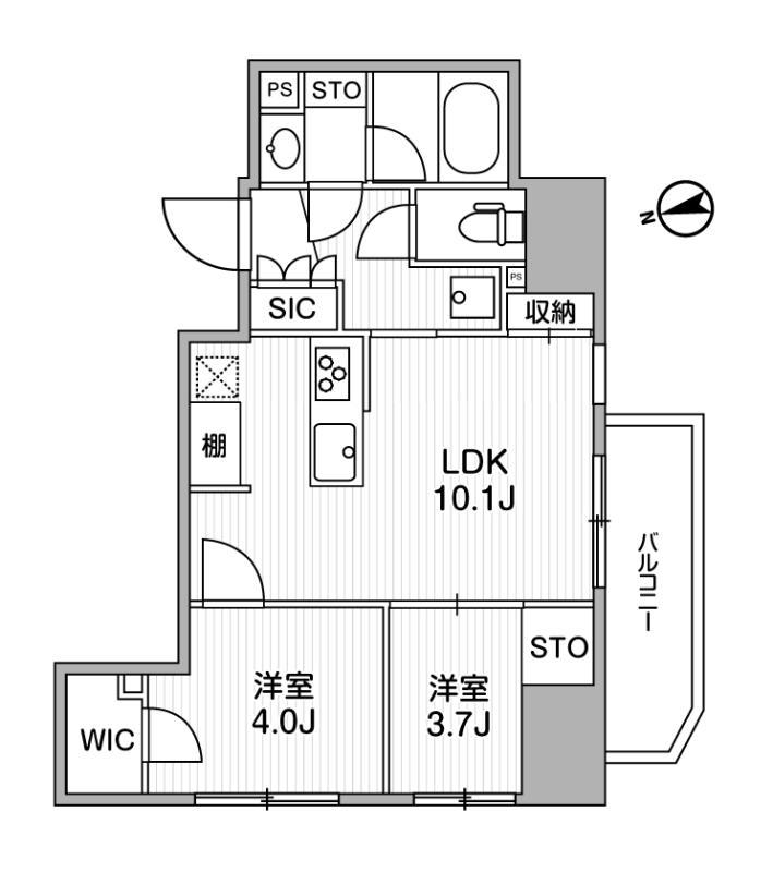 東京メトロ日比谷線 入谷駅 徒歩7分 13階建 築5年の間取り写真